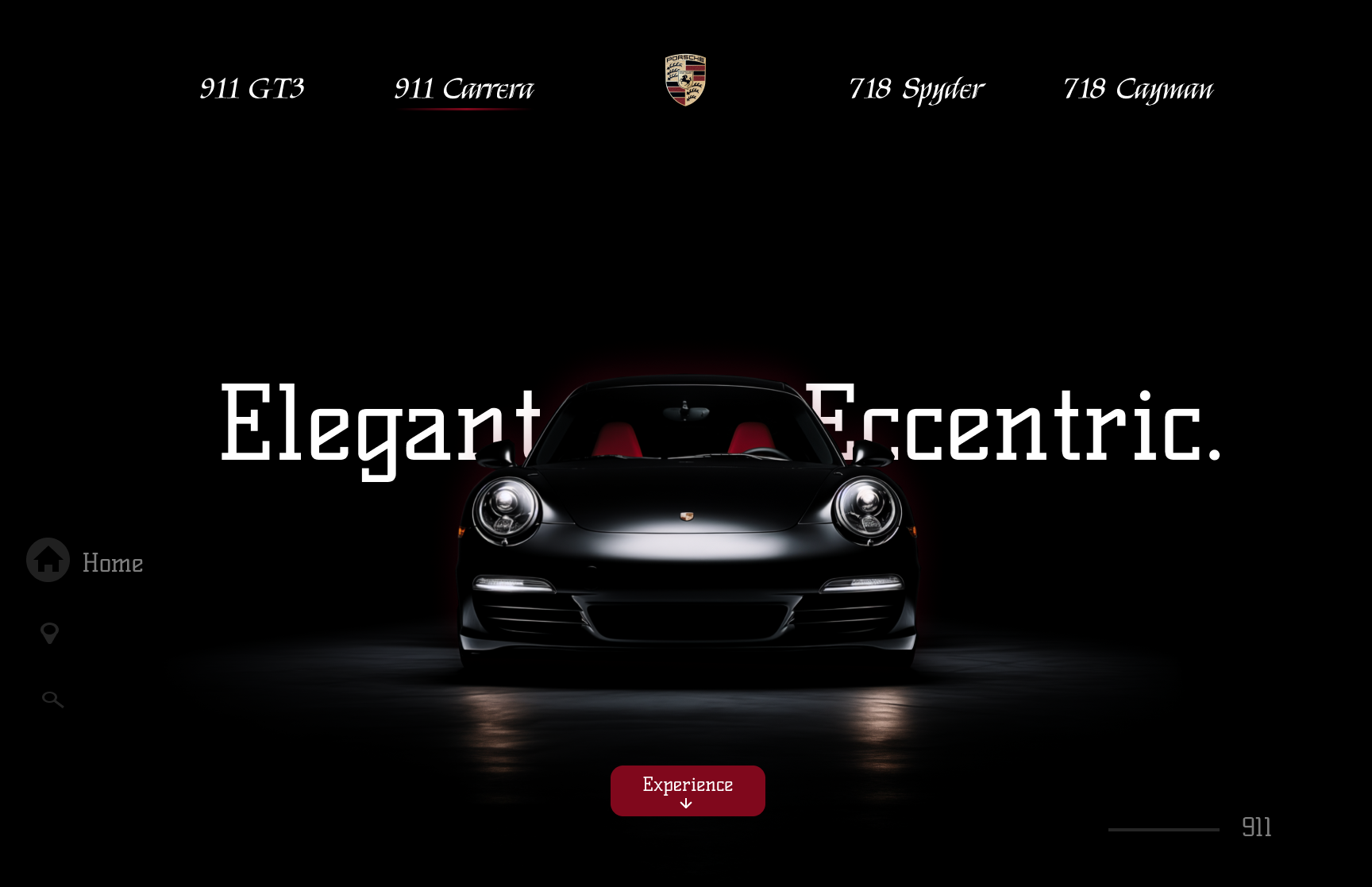 Luxury Car Dealer Website Landing Section