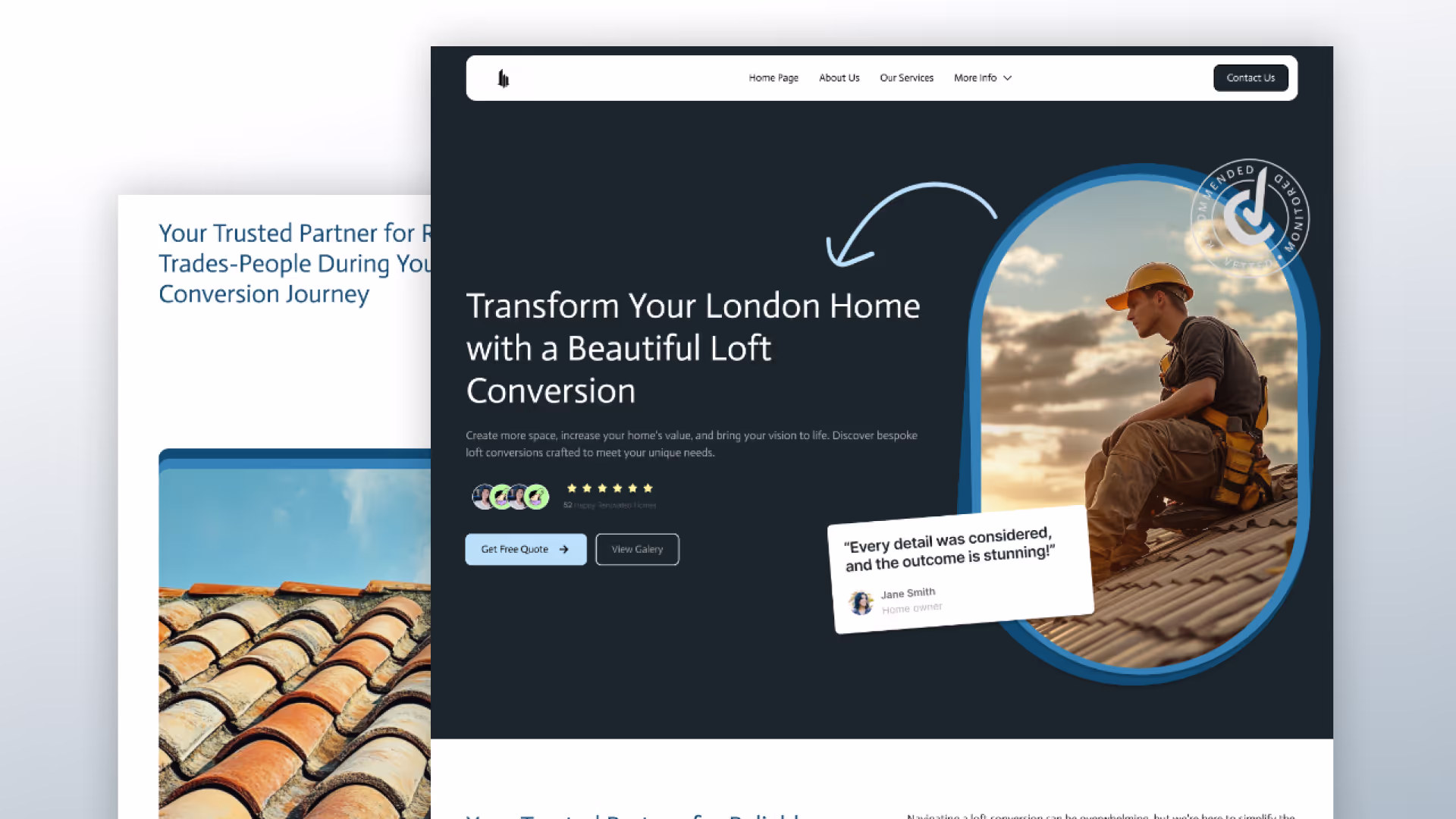 Roofing Website Showcase